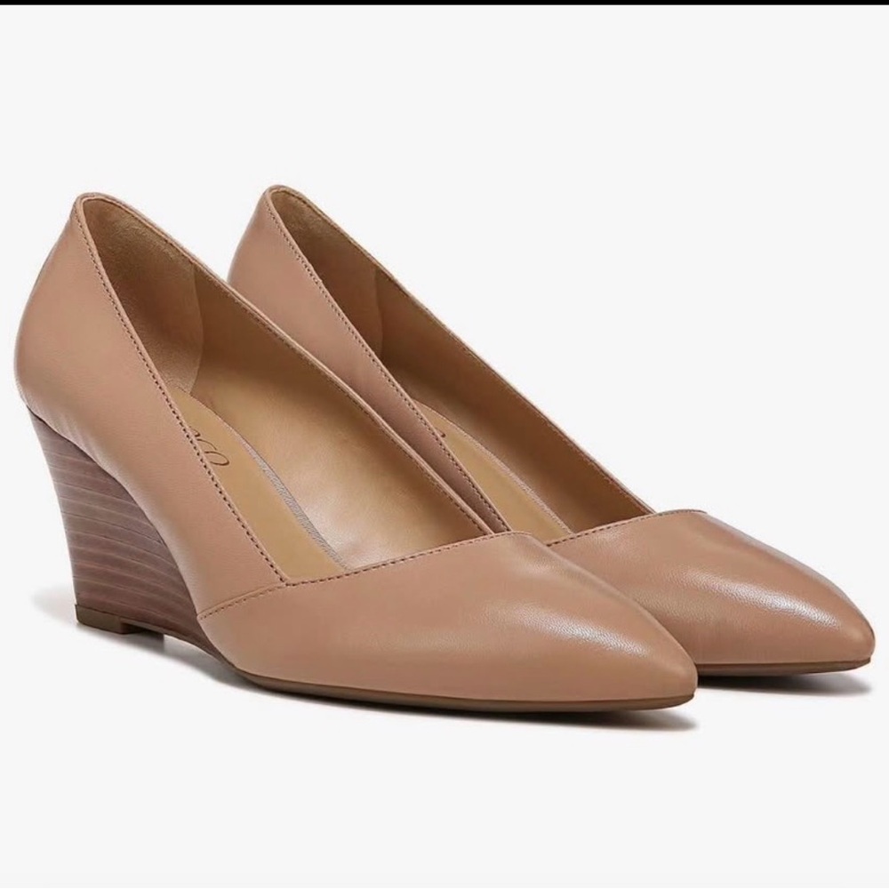 Franco Sarto Tan Wedge Shoes